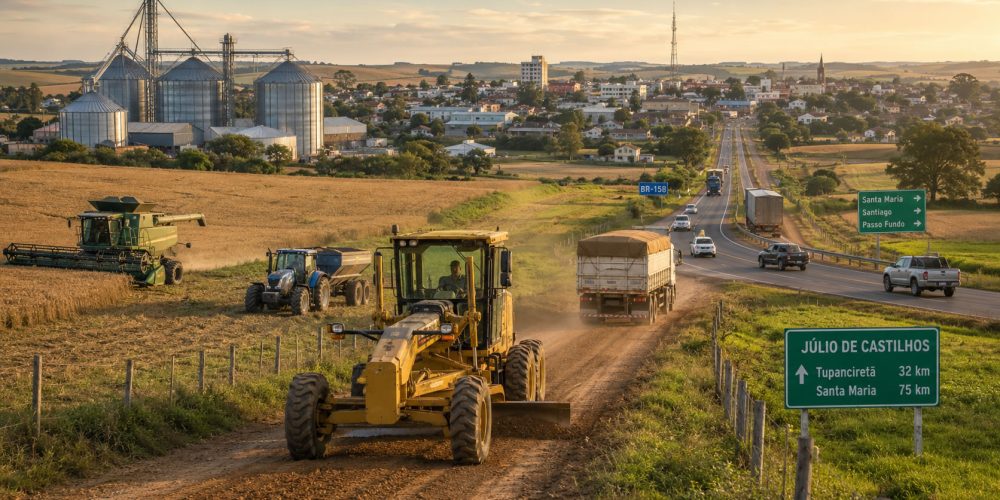 Infraestrutura e estradas rurais são decisivas para o desenvolvimento de Júlio de Castilhos